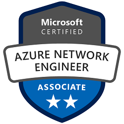 Microsoft Certified Azure Network Engineer Associate Badge.